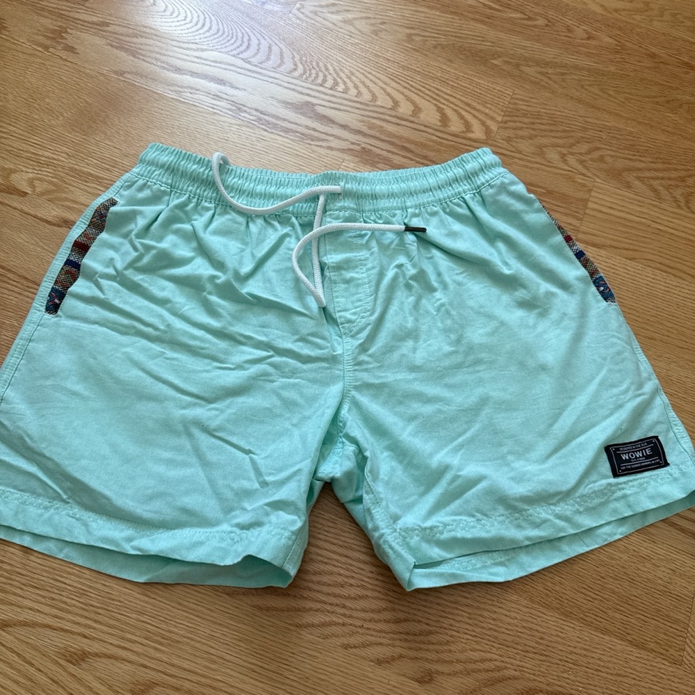Wowie Mint Green Athletic Shorts